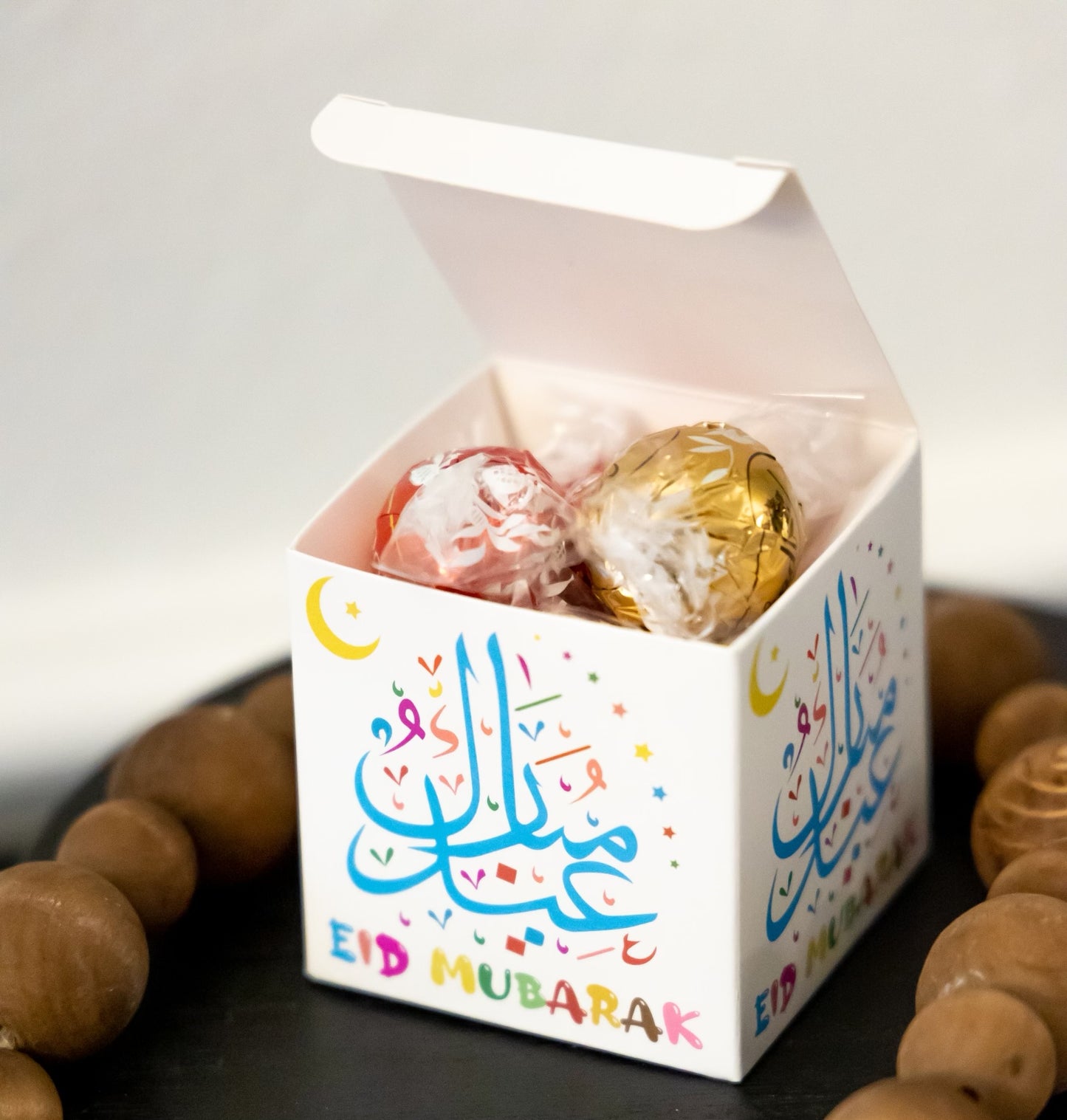 12. Eid Mubarak Goodie Boxes (8-pack, 8 design options)