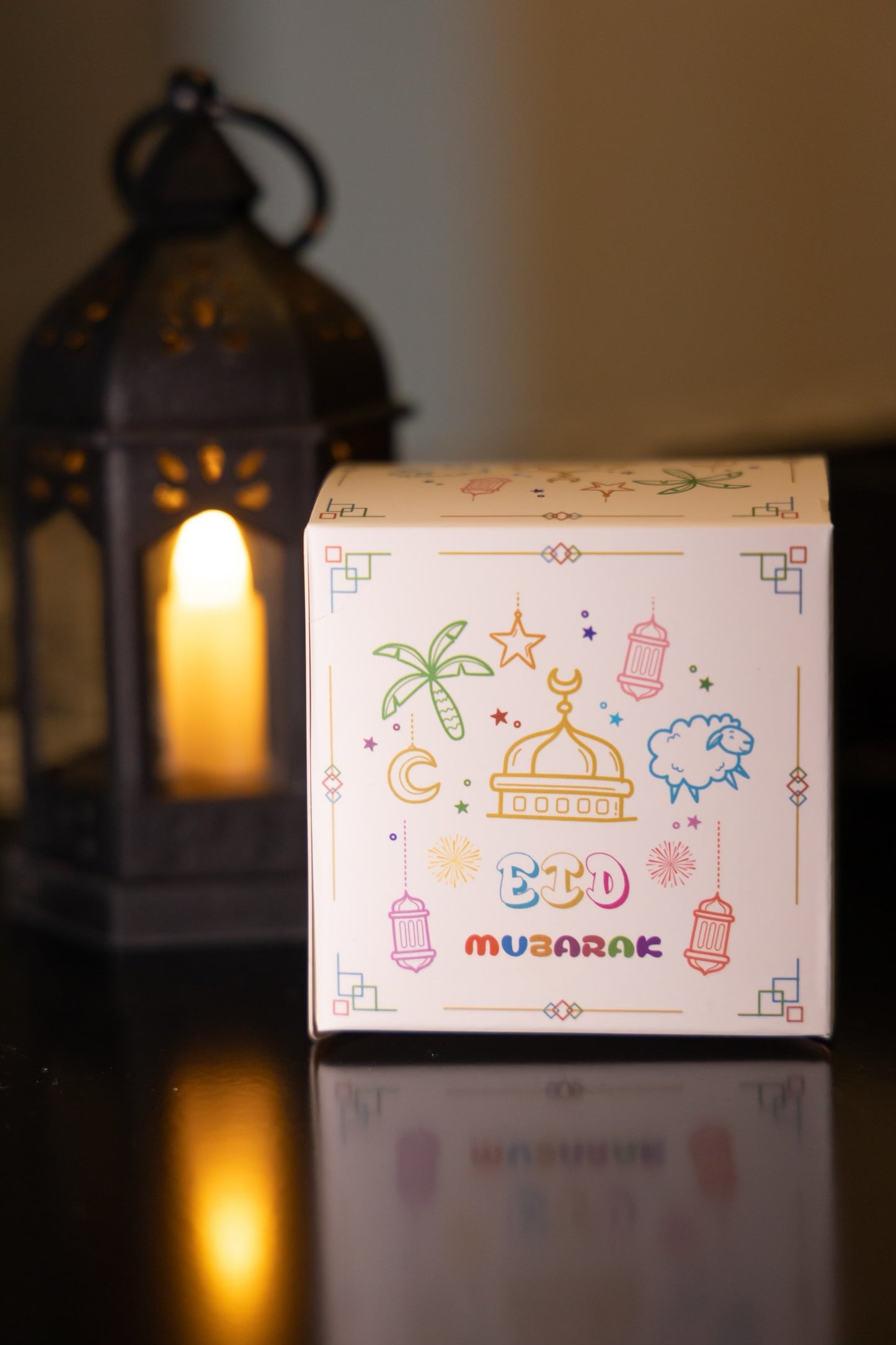 12. Eid Mubarak Goodie Boxes (8-pack, 8 design options)