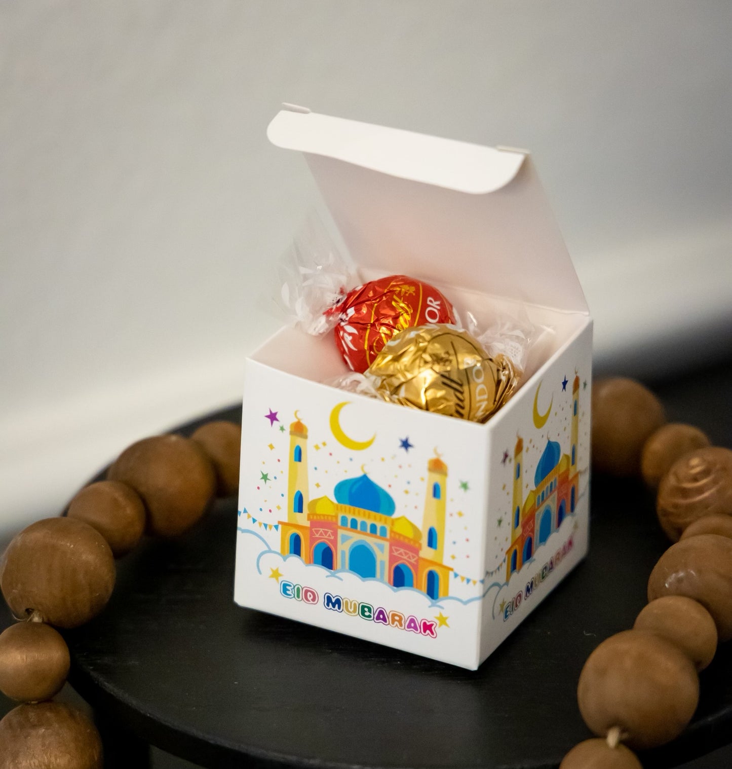 12. Eid Mubarak Goodie Boxes (8-pack, 8 design options)