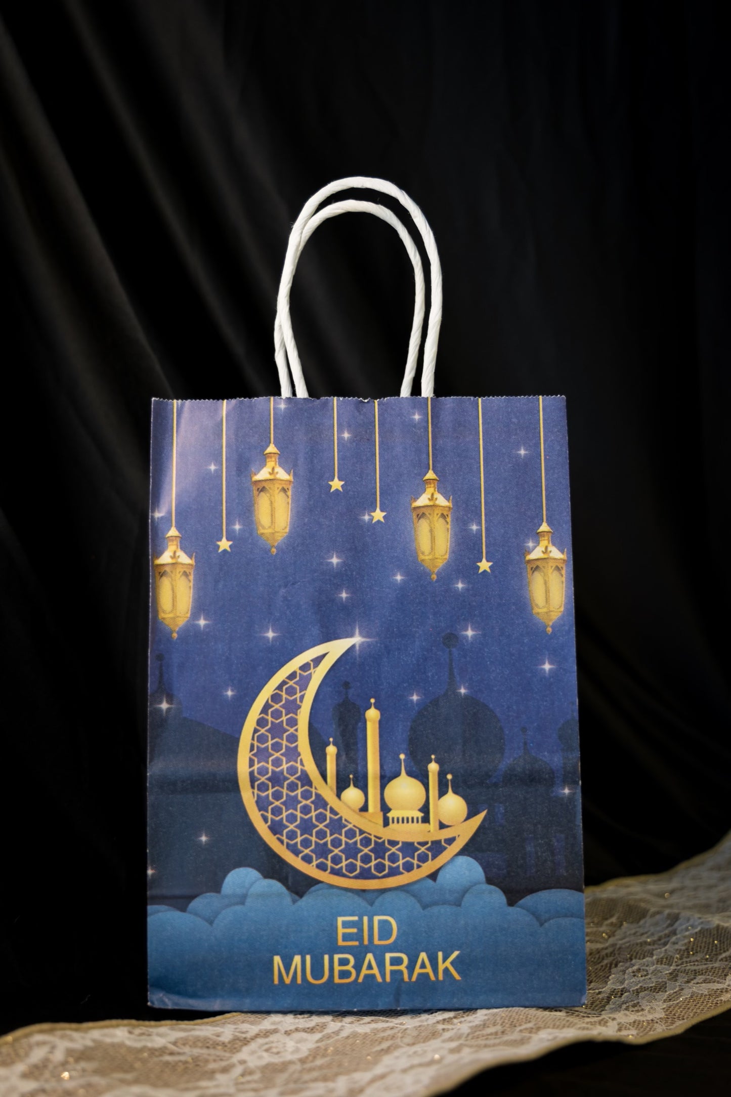 16. Eid Mubarak Gift Bags (2 design options, 4-pack)