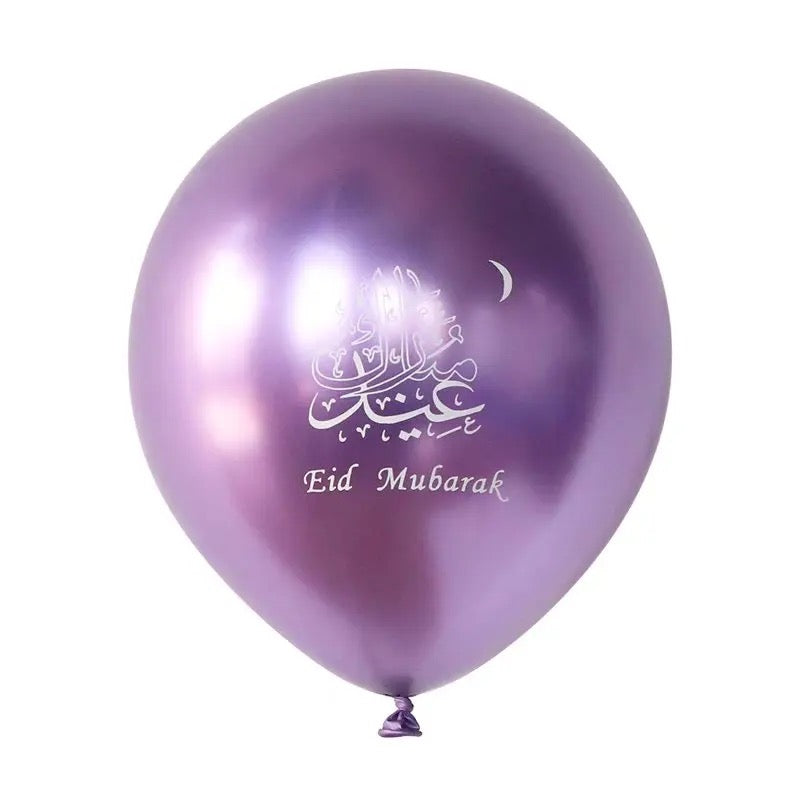 20. Eid Balloons (6-pack, 4 Color Options)